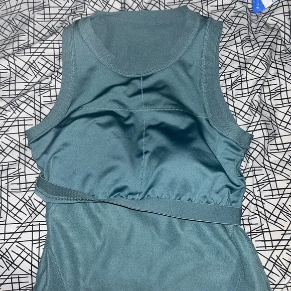 Women's Muscle Tee in Teal by [Brand] - Picture 4 of 5